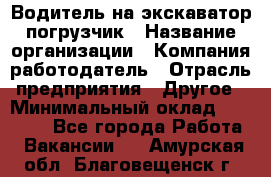 Водитель на экскаватор погрузчик › Название организации ­ Компания-работодатель › Отрасль предприятия ­ Другое › Минимальный оклад ­ 25 000 - Все города Работа » Вакансии   . Амурская обл.,Благовещенск г.